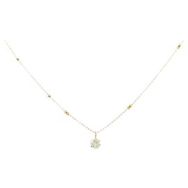 Autre Marque Au750 Diamond Necklace Golden