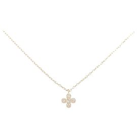 Autre Marque Collar de Diamantes Au750 Dorado