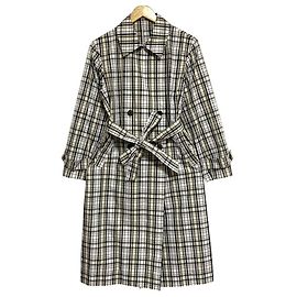 Autre Marque Trench Coat 23ku Memory Check Branco Multicor