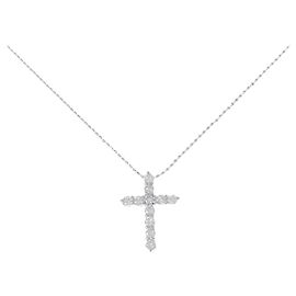 Autre Marque Collar de oro blanco Au750 y diamantes Plata