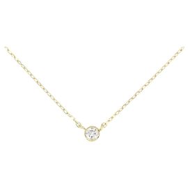 Autre Marque Colar de Diamantes Au750 Dourado