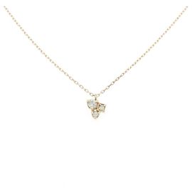 Autre Marque Collier en or jaune K10 et diamants Doré