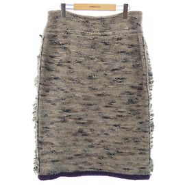 Chanel Skirt Brown Purple