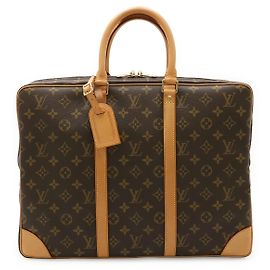 Louis Vuitton Porte-Documents Voyage Monogram Briefcase Marrom