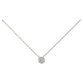 Autre Marque Colar de ouro amarelo K10 e diamantes Dourado