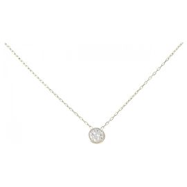 Autre Marque Collar de oro amarillo K10 y diamantes Dorado