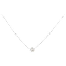 Autre Marque Collana Ponte Vecchio in oro bianco 750 e diamanti Argento