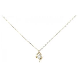 Autre Marque Au750 Diamond Necklace Golden