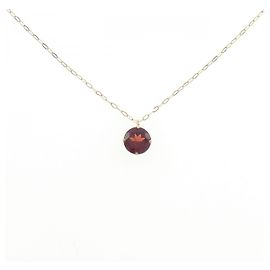Autre Marque Collier en grenat Au750 Doré