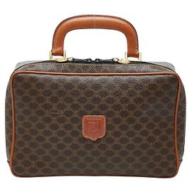 Céline Bolso Celine Macadam PVC Leather Castaño Bronce