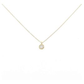 Autre Marque Au750 Diamond Necklace Golden