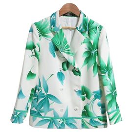 LEONARD FASHION Triaxetate Double Jacket White Eggshell
