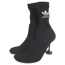 Bottines courtes en maille Balenciaga adidas SOCK BOOTIE Noir