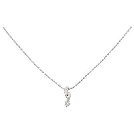 Autre Marque Collana in platino e diamanti Argento