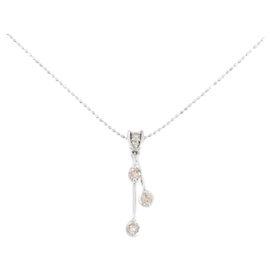 Autre Marque Collar de Diamantes Au750 Plata