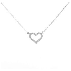 Autre Marque Collana in oro bianco Au750 e diamanti Argento