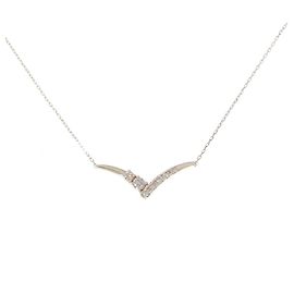 Autre Marque Collar de oro amarillo K10 y diamantes Dorado