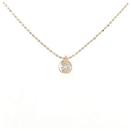 Autre Marque Colar K10 Pink Gold Diamond Rosa
