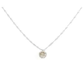 Autre Marque Collar de diamantes Pt900 Pt850 Plata