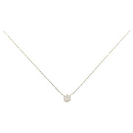 Autre Marque Au750 Diamond Necklace Golden