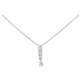 Autre Marque Collar de diamantes Pt900 Pt850 Plata