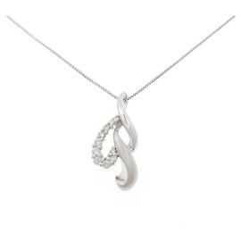 Autre Marque Collar de diamantes Au750 Plata