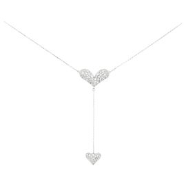 Autre Marque Collana in oro bianco Au750 e diamanti Argento