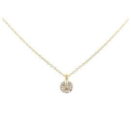 Autre Marque Collar de Diamantes Au750 Dorado