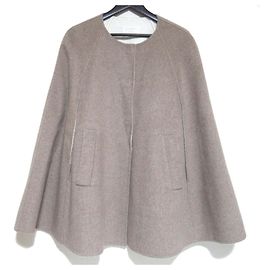 Autre Marque FOXEY BOUTIQUE Abrigo Cloche Poncho 100% Cachemira Castaño Otro