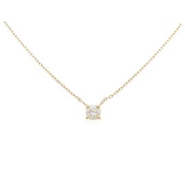Autre Marque Au750 Diamond Necklace Golden