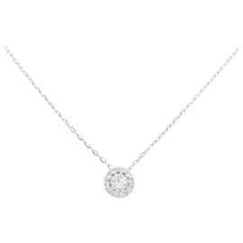 Autre Marque Collar de diamantes Au750 Plata