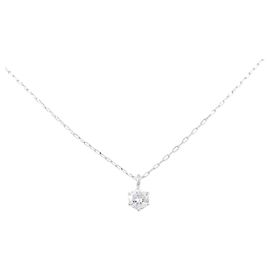 Autre Marque Collier en Pt900 et diamants Argenté