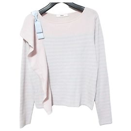 Autre Marque Pull en maille à rayures Rene Ribbon Rose Autre