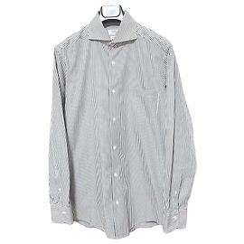 Autre Marque Camisa de algodón Fairfax Stripe Blanco Otro
