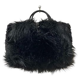 Autre Marque ANTEPRIMA Borsa a tracolla 2way in eco-pelliccia Wire Nero