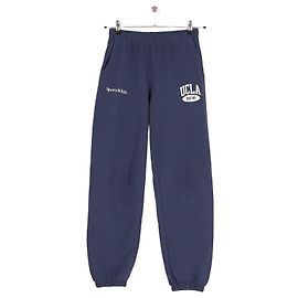 Autre Marque Pantalones de jogging de algodón azul marino Azul marino