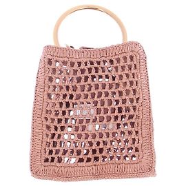 Chloé Bolsa de crochê "Summer Banana" Rosa