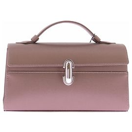 Autre Marque Clutch SAVETTE Symmetry in pelle color cammello Cammello