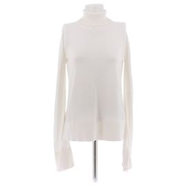 Totême Rollkragenpullover weiß Baumwolle Weiß