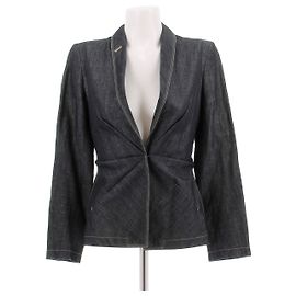 Veste en denim Jean Paul Gaultier bleue coton Taille S Bleu