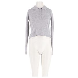 Autre Marque ADANOLA Wollpoloshirt Grau Grau