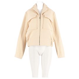 Autre Marque Veste en laine blanche White