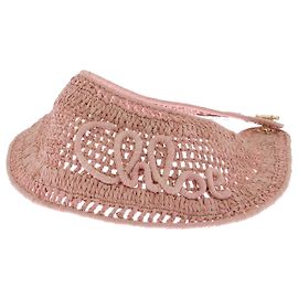 Chloé Cappello di rafia rosa Rosa