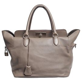 Hermès Bolso tool box de piel swift Gris Etain 2012 Gris