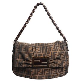 Fendi Brown Zucca Mia shoulder bag Brown