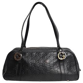 Sac à bandoulière Guccissima noir Noir