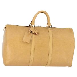 LOUIS VUITTON Epi Keepall 50 Boston Bag Beige M42941 LV Altro