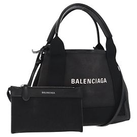 Borsa a mano BALENCIAGA Cabas XS Canvas 2way Black Silver 390346 Altro