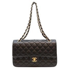 Sac à épaule Chanel A01112 en cuir caviar noir matelassé Noir