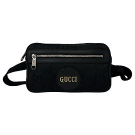 Borsa a tracolla GUCCI Off the Grid in nylon e pelle con logo GG Nero